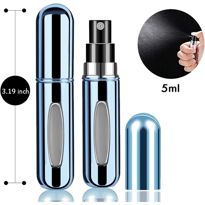 4 Pcs Perfume Travel Refillable, 5ml Travel Perfume Bottle Refillable,