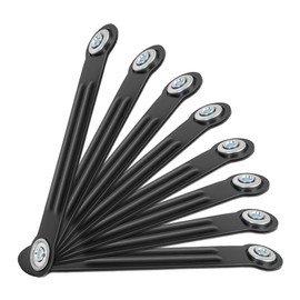 Glider Bearing Arm Bracket, 9 Inch Overall Length, 7-1/2 Inch Between Mounting Holes, Glider Brackets Hardware Replacement Hardware Rocker Parts, for Patio Glider Rocker Bench, 8-Pack
