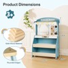 Kids Grocery Store Pretend Play, Puppet Theater&Grocery Store Playset Toy