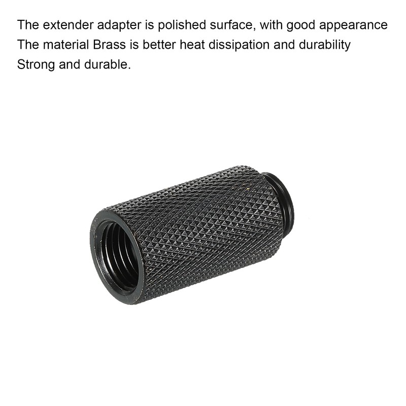 sourcing map 2 x Male to Female Extender Fitting G1/4