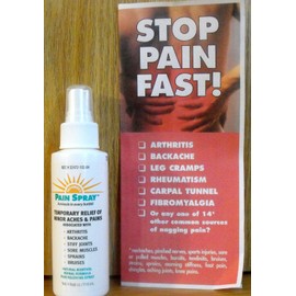 Use as Needed Premiers PAIN SPRAY -  4 oz Spray - Natural Menthol Herbal Formula - Exp 08/2026