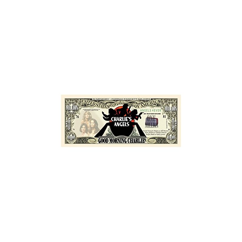 Charlies Angels Million Dollar Bill with Bill Protector - Best