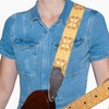 Franklin Strap 2" Old Aztec Guitar Strap, Gold, 38'' -