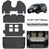 LJWAITO Floor Mats & Cargo Liners for 2011-2017 Honda Odyssey