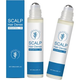 2PCS Cuidado del cabello de romero,Serum de cuidado denso del cabello cabelludo Roll On,El suero del cuero cabelludo aumenta el flujo de oxígeno,Mujeres y hombres,25ML / 0.85FL.0Z
