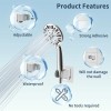 Hibbent Wall Mount Strong Adhesive Shower Head Holder,Waterpr - Chrome