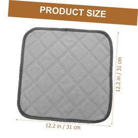 BESPORTBLE 2pcs Washable Hamster Cage Liners Soft Absorbent Pet Training Mats Reusable Guinea Pig Pee Pads Grey S for Animals