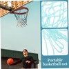BIUDECO Outdoor Indoor Basketball Net Heavy Duty Iron Frame Luminous