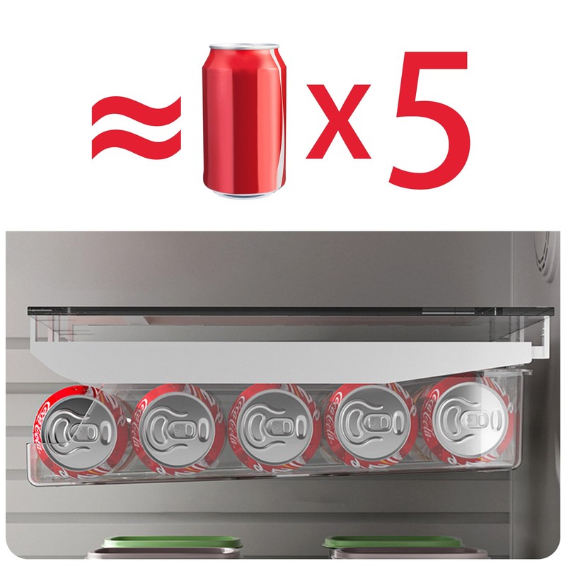 VOCAON 2 Pack Refrigerator Drawer Can Organizer, Hanging Soda Can