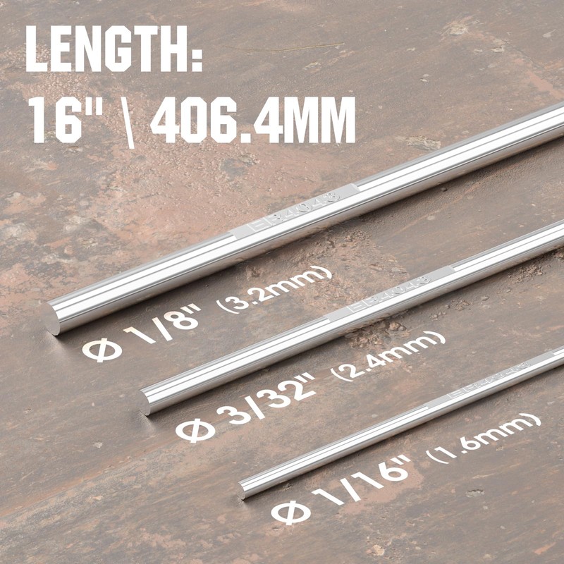 YESWELDER Aluminum TIG Welding Rod ER4043 1/16"x16" 5LB
