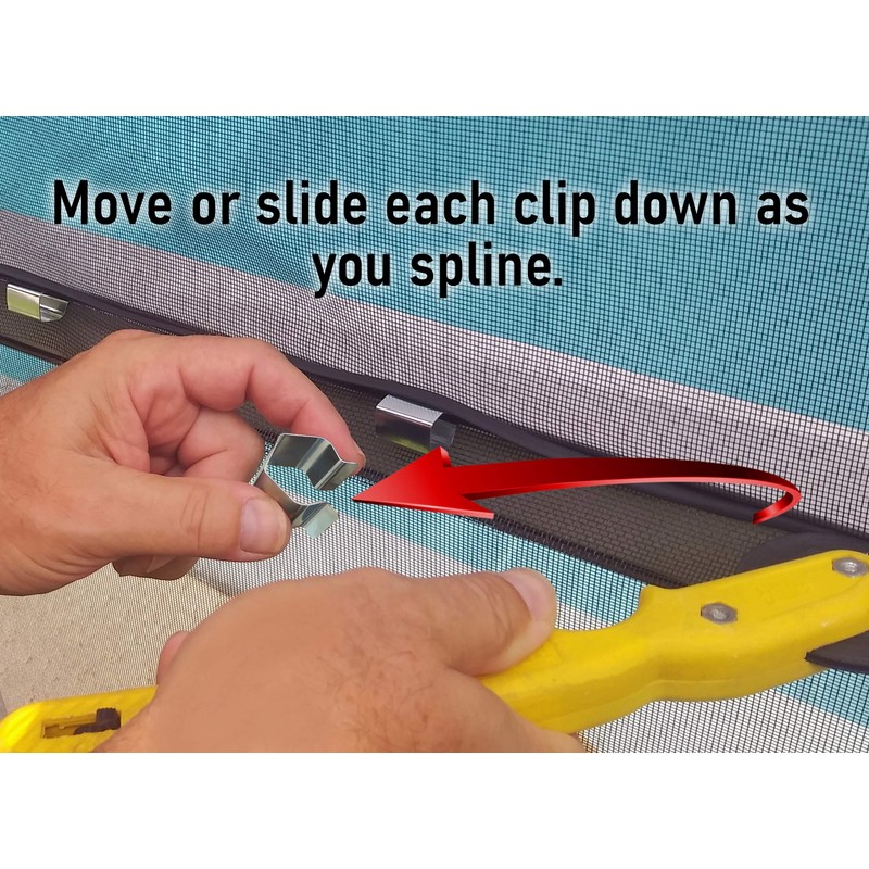 Screen Installer Clips – 20 Pack for Rescreening Patio, Lanai,