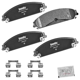 Bendix Bendix Priority1 CFC1058A Ceramic Front Brake Pads for Chrysler 300 2019, Dodge Challenger 2020-2019, Charger 2021-2019