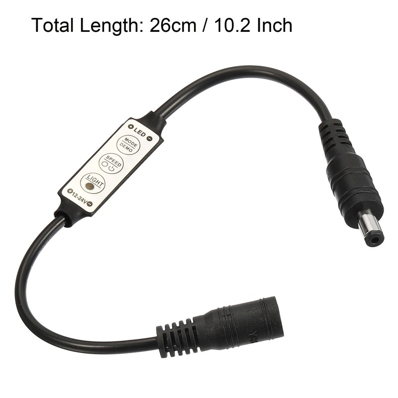 sourcing map LED Strip Dimmer, 12V to 24V 3 Keys
