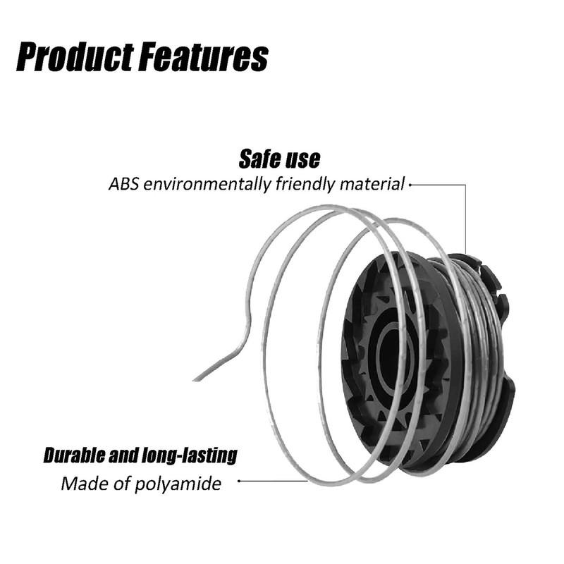 Wzenclave 5pcs Replacement Trimmer Spool Compatible with Hyper Tough,Weed Eater