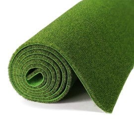 CP415GG Artificial Model Grass Mat Trains Grass Green 40 x 99cm or 16"x 38"for Decoration Kids Craft Scenery Model DIY (5mm(0.19inch))