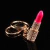 HEEPDD Crystal Make Up Lipstick Key Ring Purse Bag Charm