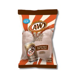 Soda Lover's Gift Bundle - A&W Root Beer or Dr. Pepper Cotton Candy (3.1 oz) Plus Root Beer or Dr. Pepper Jelly Belly Jelly Beans (3.5 oz) by Lyza's Sweets & Treats (A&W Root Beer)
