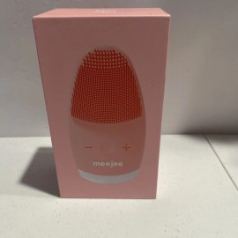 Meejee Silicone Facial Cleanser Brush- Pink - New In Box Sealed