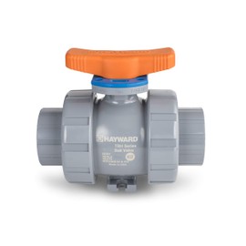 Hayward TBH2075ASTE0000 Series TBH True Union Ball Valve, Socket/Threaded End, CPVC with EPDM Seals, 3/4" Size