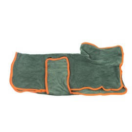 Dog Drying Robe Fast Drying Water Absorption Keep Warm Pet Bathrobe for Puppy Large Dogs Green L