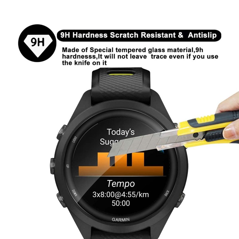 GEEMEE 3 Pack compatible with Forerunner 265S Screen Protector, HD