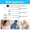 LUFEIS Tuning Forks for Healing (128Hz, 256Hz, 512Hz), Tuning Fork