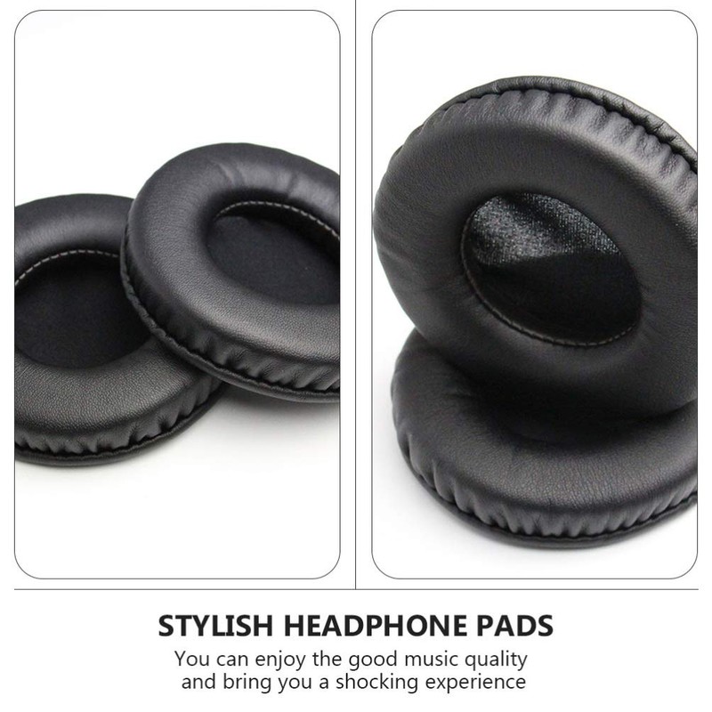 Uonlytech Headphone Ear Cushions Round Headset Ear Pads Earmuffs Replacement