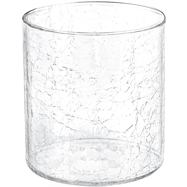 HGHYjrxfkl 1 Pack Crack Finish Glass Lamp Shade,Clear Crackle Finish