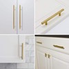 Haliwu 10 Pack Gold Cabinet Pulls,10 Inch Hole Center Brushed