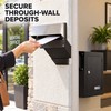 Through-Wall Locking Drop Box with Adjustable 6.63-11.7 Inch Chute, Heavy