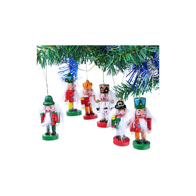 BRUBAKER Nutcrackers Tree Ornaments Set - Hanging Figurines - Designed