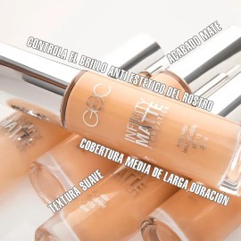 Goc Maquillaje Líquido Infinity Liquid Foundation Super Mate Tono Tono 03                                                                             