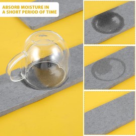 6pcs Water Absorbing Diatomite Tray 3 Sizes 8/22/30cm Diatomite Coasters Instant Dry Sink Sponge Organizer Diatomite Soap Dish Anti Slip Fast Drying Stone Holder for Home Kitchen Bathroom