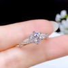 Shiny Full Diamond Ring 1Carat Round Cut Cubic Zirconia Promise