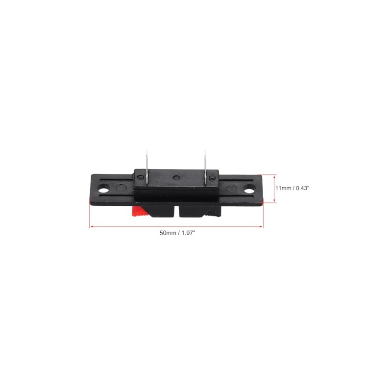 sourcing map 2 Ways Spring Speaker Terminal Clip Push Release
