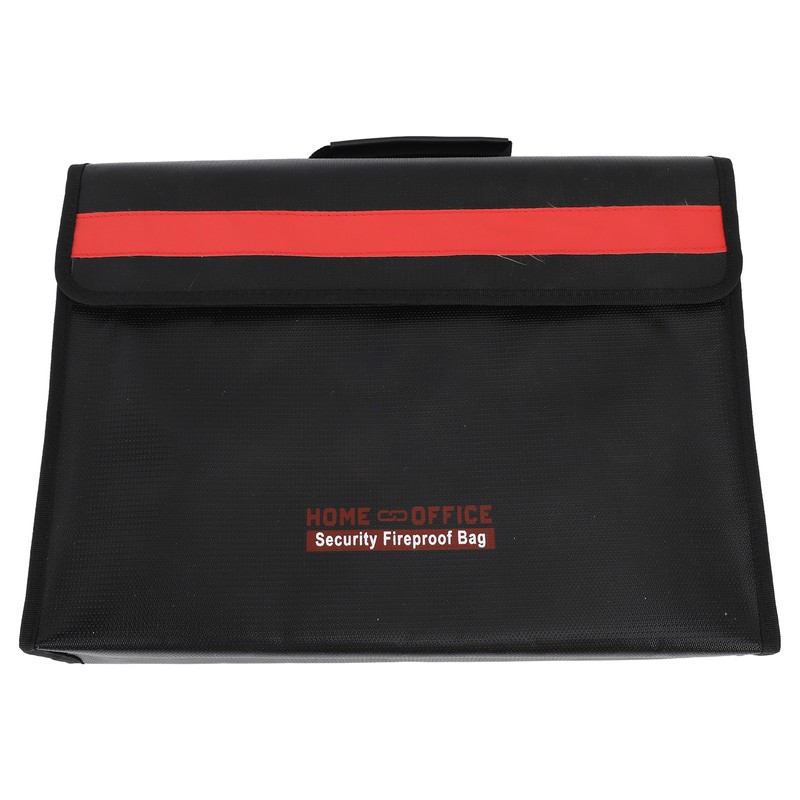 Fireproof Document Bag Large Capacity Waterproof Safe File Storage Organizer