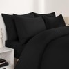 Brentfords Black Pillow Cases 2 Pack, Housewife Pillowcases Bed Pillow