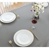 LivinEase Tablecloth - 250gsm Cotton Blend Rectangular Tablecloth - Draped