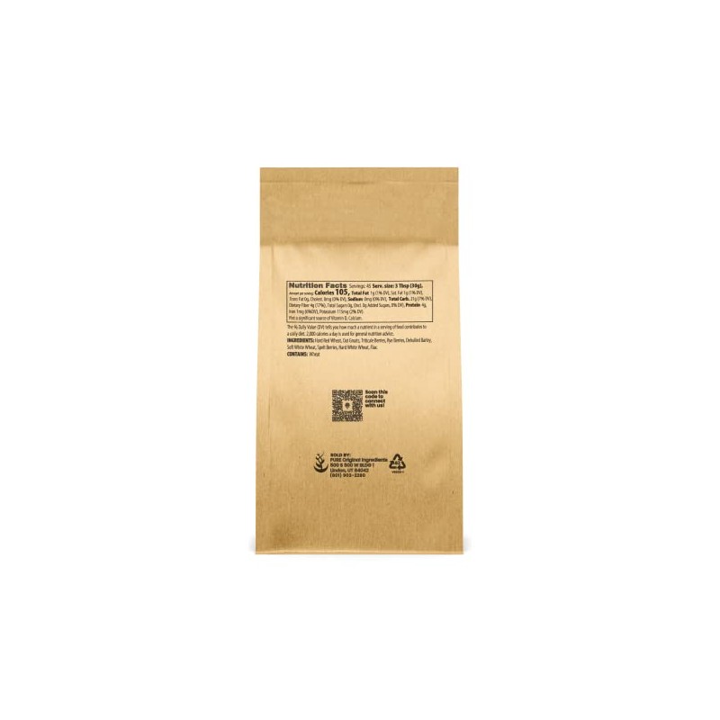 Pure Original Ingredients 9 Grain Flour (3 lb), Bread, Dough,