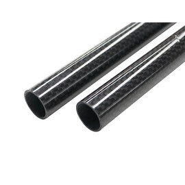 ARRIS 16mm x 18mm x 500mm 3K Roll Wrapped 100% Pure Carbon Fiber Tube (2PCS) Glossy Surface …