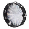 Entatial Tambourine, Double Row Jingles Hand Held Drum Panderos De