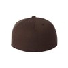 Flexfit Mens Premium Fitted Cap(6210)-Brown-S/M