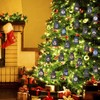 24PCS Drawstring Christmas Bag Lucky Number Gift Bag Christmas Sack