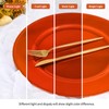YJYQHYX 50 Pack Orange Charger Plates 13" Plastic Round Charger
