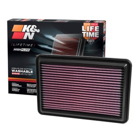 K&N Filtro de Aire de Motor Lavable para Nissan/Renault Rogue/Qashqai/X-Trail/Kadjar/Koleos 2014-2019, 33-5016