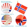 Newperlite Norway Stick Flag Norwegian Small Mini Hand Held Flags