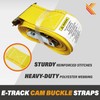 6 Pack E-Track Cam Buckle Straps 2" x 16' x