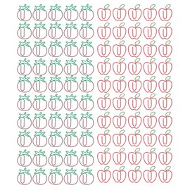100pcs Paper Clips Increased Slip Resistance Rust Prevention Portable Metallic Paper Clips for Office File Classification