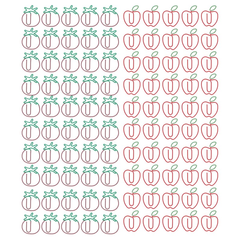 100pcs Paper Clips Increased Slip Resistance Rust Prevention Portable Metallic