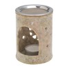 MaMeMi Incense Burner [Height 10 cm] Soapstone, Colour May Vary,
